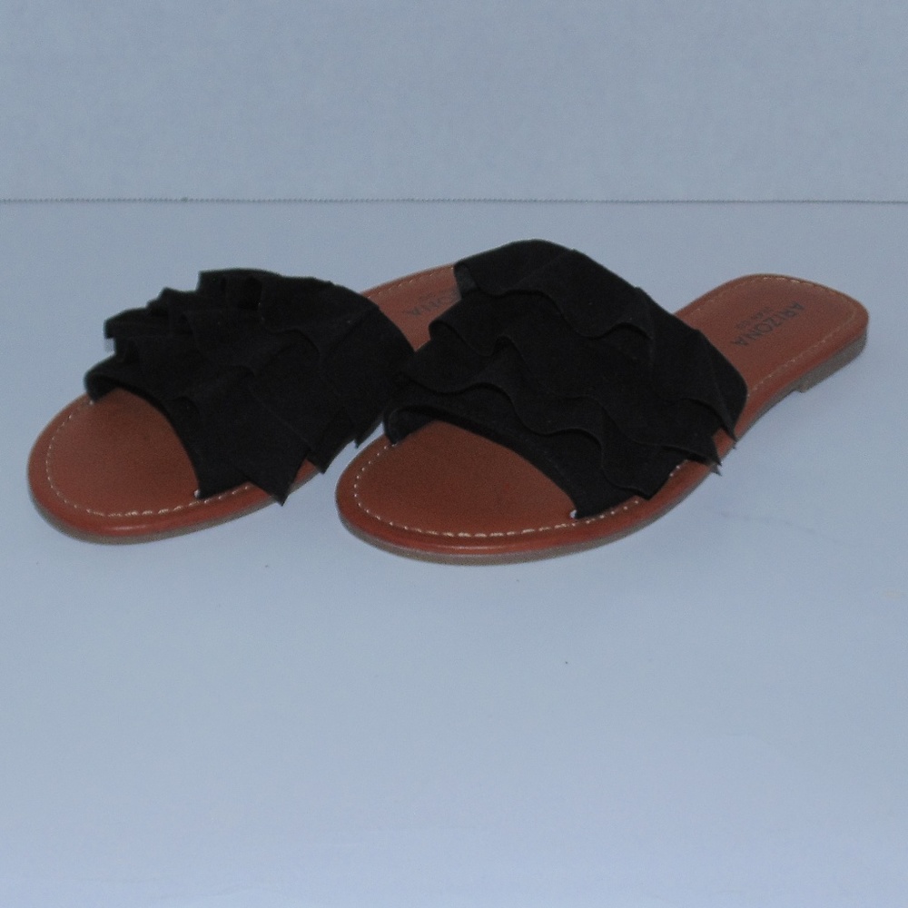 Arizona Black/Brown Women's Sandals Size 5